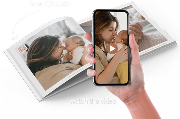 Printed photos with QR code