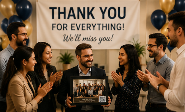 Farewell team celebration