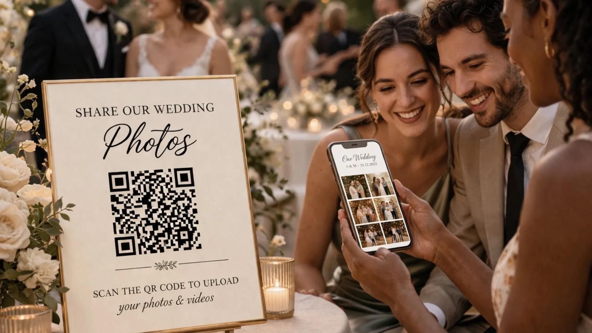Thank you card with QR code